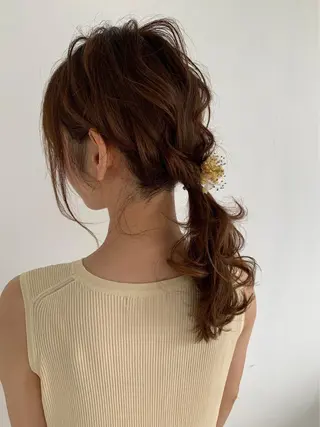 ヘアアレンジ 韓国ヘア🕊村上 ののこ🕊のヘアスタイル