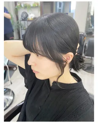 ミディアム カラー ヘアアレンジ ＊横浜駅＊ 金子 誠也のヘアスタイル