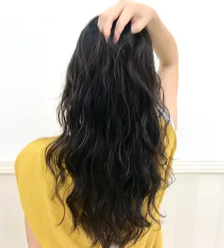 ロング パーマ 奈良崎 和弘のヘアスタイル