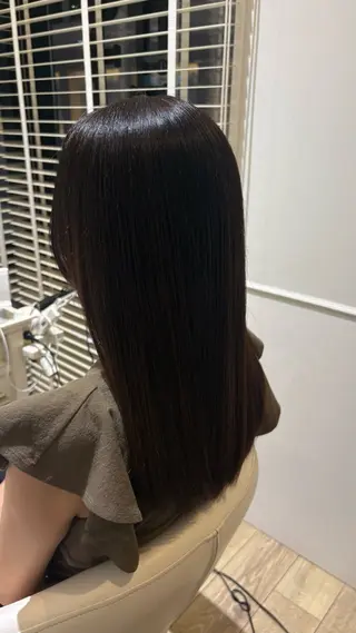 セミロング カラー 似合わせ 顔周りYUUGAのヘアスタイル