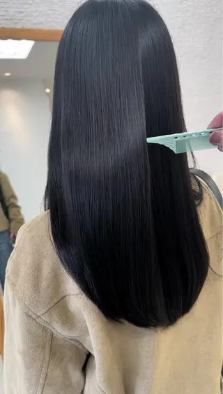 ロング カラー 艶髪 黄金比みくのヘアスタイル