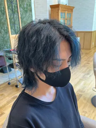 ミディアム カラー パーマ 顔周りカット/透明感 カラー🤍大塚蛍のヘアスタイル
