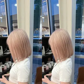 ミディアム Y Uのヘアスタイル
