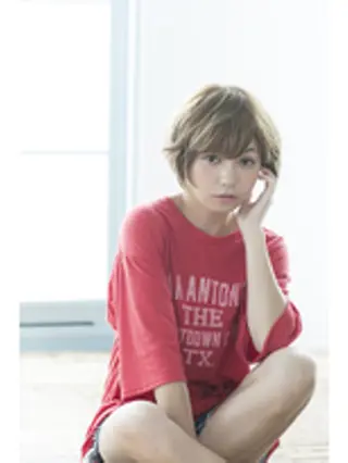 ショート カラー パーマ ✨Alushe 心斎橋店✨のヘアスタイル