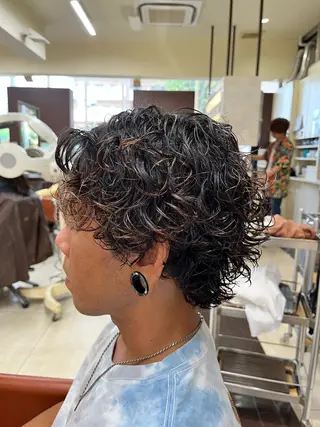 ショート パーマ メンズ 🧊メンズ特化🧊 高木航希のヘアスタイル