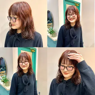 ミディアム 似合わせカラー／ 松岡茉和🐼🌈🌟のヘアスタイル
