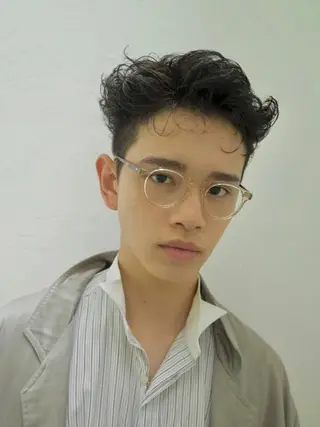 パーマ メンズ 🌿似合わせ透明感 カラー松本朋幸🌿のヘアスタイル