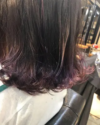 ミディアム カラー ヘアアレンジ メンズ キッズ ネイル マツエク・マツパ 透明感カラー🤎 ゆりのヘアスタイル
