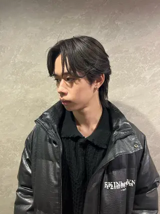 カラー メンズ 新宿 韓国 シャドウパーマ 志龍のヘアスタイル