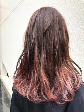 ミディアム カラー パーマ ヘアアレンジ 【白髪ぼかし 専門GBG】自由が丘のヘアスタイル