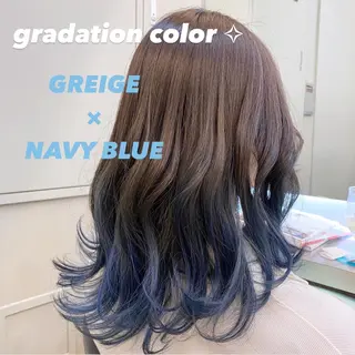ミディアム カラー 岡野 静華のヘアスタイル