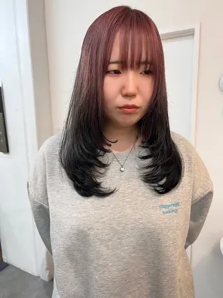 ロング レイヤーカット/韓国 ヘア/ honokaのヘアスタイル