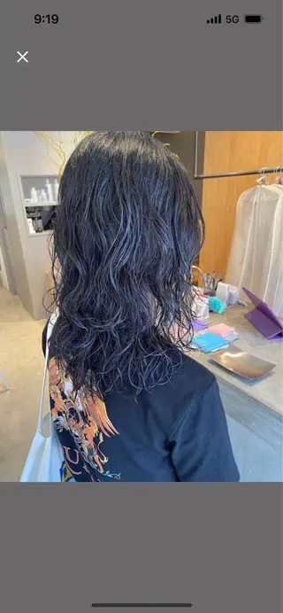 セミロング カラー パーマ SOLAS 緑地公園店のヘアスタイル