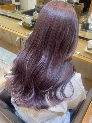 ロング カラー HIDERO/渋谷/ 韓国/顔周りカットのヘアスタイル