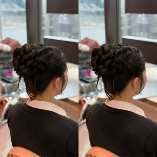 ロング ヘアアレンジ 梅田茶屋町ヘアセット 🎀RIONA🎀のヘアスタイル