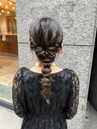 ロング ヘアアレンジ THINK SHOP sakiのヘアスタイル