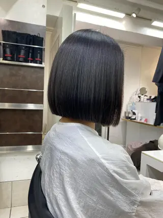 ミディアム カラー ショートヘア / 星野菜月のヘアスタイル