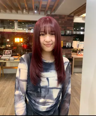 ロング カラー 🫧nari🫧 谷町 大阪のヘアスタイル