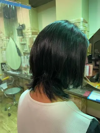 ミディアム hair make echo滿木あい花のヘアスタイル