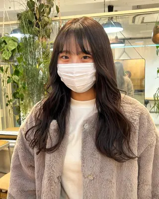 ロング じゅわっと暖色カラー 🍊Moemiのヘアスタイル