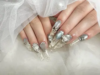 ネイル AYAKA🩵難波♡ 韓国ネイルで可愛く♡のネイルデザイン