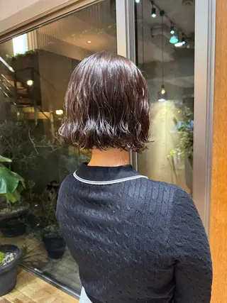 ショート 大人可愛い♡コテ巻き パーマ🌼杉田 萌恵のヘアスタイル