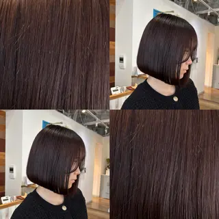 ショート カラー RINNO🌷透明感 カラー/縮毛矯正のヘアスタイル