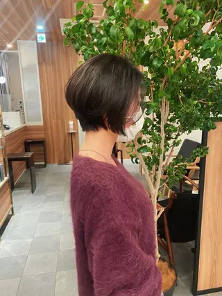 ショート カラー パーマ 🍃服部 雅哉🍃銀座◎のヘアスタイル