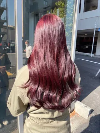 ロング ヘアアレンジ 🫧モテる💗ダメー ジレスハイトーン🫧のヘアスタイル