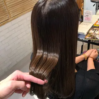 ロング カラー 金子 富士のヘアスタイル