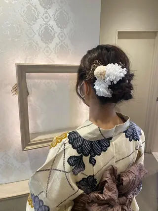 ヘアアレンジ 🦋Misaki🦋 メンズパーマ/着付けのヘアスタイル