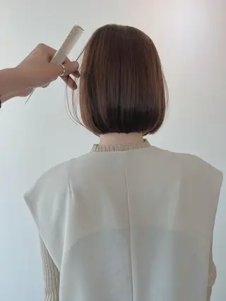 ミディアム カラー ヨシモトリョウ 髪質改善/美髪のヘアスタイル