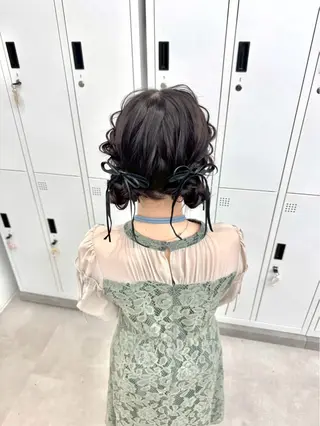 セミロング 横浜　アレンジ💫／ エクステ🎀／ルナのヘアスタイル