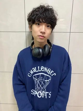 ショート パーマ メンズ 💈メンズ短髪特化 ✂︎伊藤大輝💈のヘアスタイル