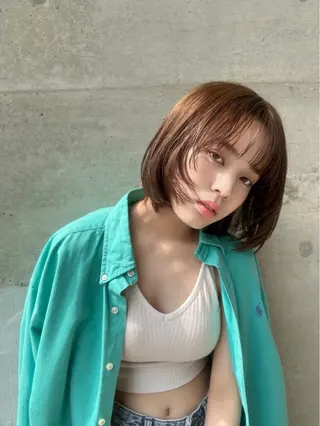 ミディアム カラー 小山内 一馬のヘアスタイル