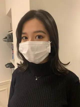 ミディアム 米川 沙妃のヘアスタイル