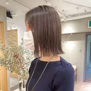 カラー オリーブ🎶アッシュ グレージュちひろ🧸のヘアスタイル