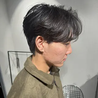 メンズ シャドウ/フェザー ニュアンスヘアメンズのヘアスタイル