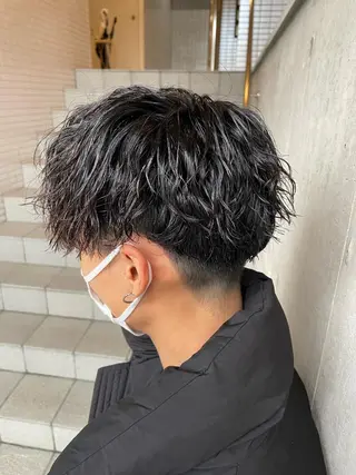 パーマ メンズ 大阪美容師 井上智博のヘアスタイル