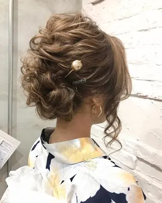 ロング まつパ・ヘアセット ♡Chinami♡のマツエク・マツパデザイン