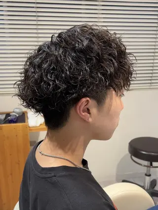 ショート メンズ パーマ メンズパーマ/ メンズカット/タクヤのヘアスタイル