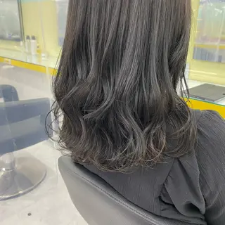 セミロング カラー ヘアアレンジ mai🍑暖色カラー /レイヤー💖のヘアスタイル