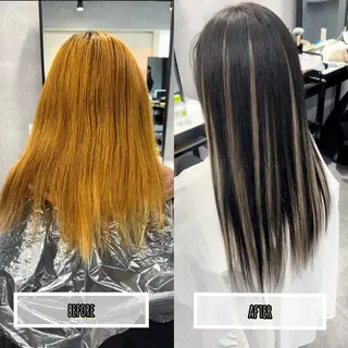 ミディアム カラー プルエクステ/透明感 カラー✨KAZUKIのヘアスタイル