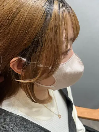 ロング カラー パーマ ヘアアレンジ メンズ キッズ ネイル マツエク・マツパ アイブロウ 久木原 ゆりのヘアスタイル