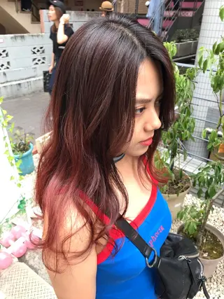 ミディアム カラー パーマ ヘアアレンジ メンズ キッズ ネイル マツエク・マツパ 神山 昌子のヘアスタイル