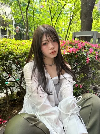 カラー unique 松原吹季のヘアスタイル