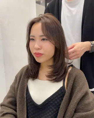 ロング カラー ヘアアレンジ レイヤーカット/ 田中 しょうのヘアスタイル