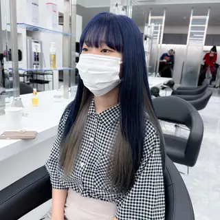 セミロング カラー パーマ ヘアアレンジ メンズ キッズ ネイル マツエク・マツパ アイブロウ ウルフ&レイヤー特化 まとまる美髪矯正のヘアスタイル