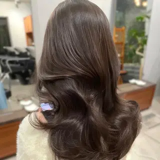 ロング カラー モテ韓国ヘア/ レイヤー🤍RIKAのヘアスタイル