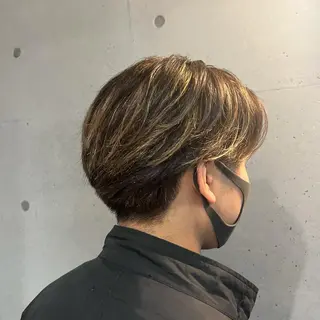ショート カラー パーマ メンズ 🔥メンズ超特化🔥 青木海斗のヘアスタイル